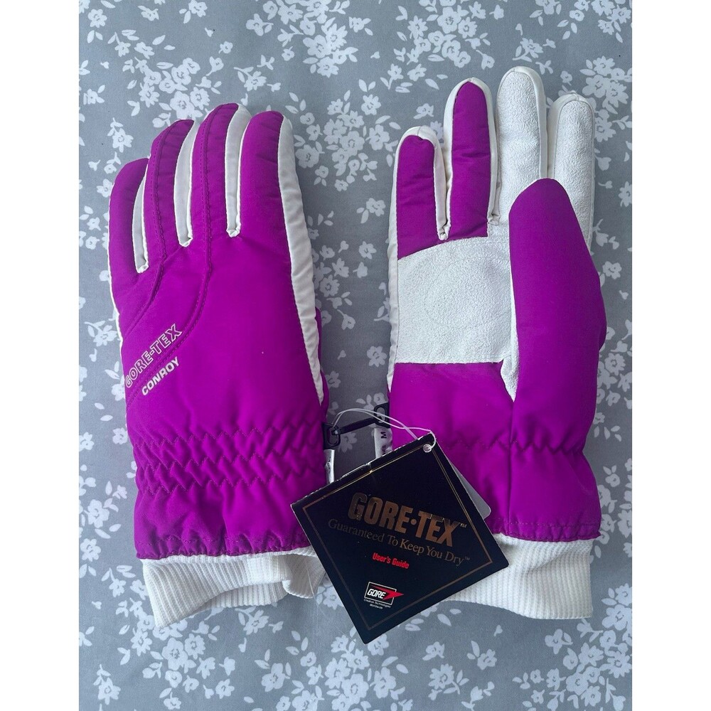 Vintage NWT Conroy GORE-TEX Winter Ski Gloves Fuchsia Purple Insulated M